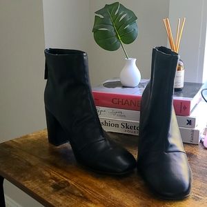 Forever21 wide fit black boots